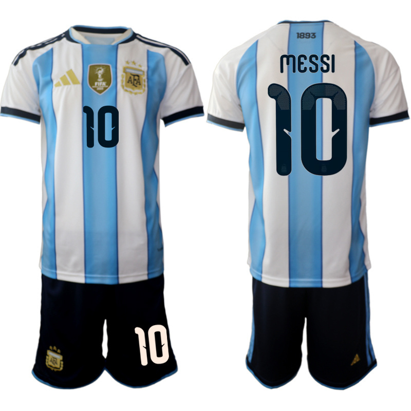 Men Argentina Long sleeve home 013 style 2026 World Cup Soccer jersey->->